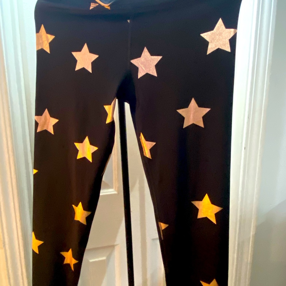 Star black gym yoga Zumba pants
